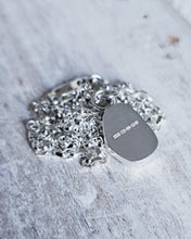 Load image into Gallery viewer, MERMAID Necklace - Storm Blue Sea Glass in Silver