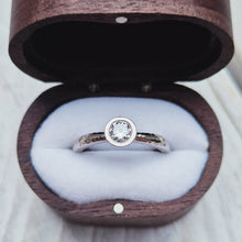 Load image into Gallery viewer, ATLANTIC Engagement Ring - Solitaire GIA Certified 0.25ct to 1ct Ocean Diamond in Gold, Platinum or Silver