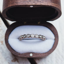 Load image into Gallery viewer, ETHEREAL Wedding Ring - Full Band Certified 1.3mm Ocean Diamonds in Gold, Platinum or Silver