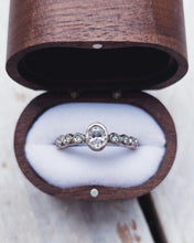 Load image into Gallery viewer, ETHEREAL Engagement Ring - Certified Ocean Sourced Oval Diamond + Full Diamond Band 0.50ct Total in 18ct Gold (Silver Unavailable)