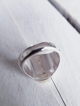 Load image into Gallery viewer, Men's CAPTAIN Signet - Sea Glass in 18ct Yellow Gold + Silver