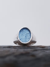 Load image into Gallery viewer, Men's Signet - Sea Glass in Silver