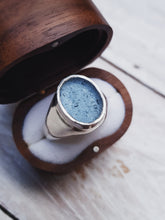 Load image into Gallery viewer, Men's Signet - Sea Glass in Silver