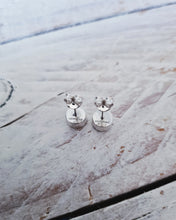 Load image into Gallery viewer, BESPOKE - Sea Glass Bezel Stud Earrings (No Diamond Option Also Available) in Sterling Silver or 9ct Gold
