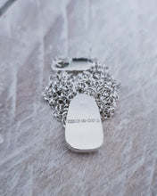 Load image into Gallery viewer, BESPOKE - Sea Glass Bezel Necklace (No Diamond Option Also Available) in Sterling Silver or 9ct Gold