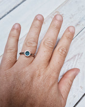 Load image into Gallery viewer, MERMAID Engagement Ring - Round Sea Glass Solitaire in 18ct Gold or Silver

