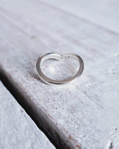 CAVERN Wedding Ring - Five Certified 1.3mm Ocean Sourced Diamonds (No Diamond Option Also Available) in 18ct Gold or Silver