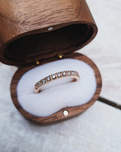GLACIER Wedding Ring - Eleven Certified 1.3mm Ocean Sourced Diamonds in 18ct Gold or Silver
