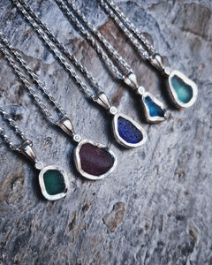Sea Glass & Ocean Diamond Necklace - ULTRA RARE - Turquoise - Christmas 3/5