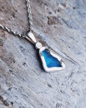 Load image into Gallery viewer, Sea Glass &amp; Ocean Diamond Necklace - ULTRA RARE - Turquoise - Christmas 3/5
