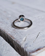 Load image into Gallery viewer, MERMAID Engagement Ring - Round Sea Glass Solitaire in 18ct Gold or Silver
