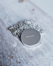 Load image into Gallery viewer, MERMAID Necklace - Pirate Black Sea Glass in Silver
