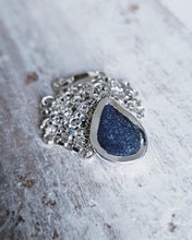 Load image into Gallery viewer, MERMAID Necklace - Cobalt Blue Sea Glass in Silver
