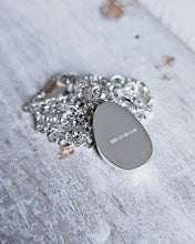 Load image into Gallery viewer, MERMAID Necklace - Light Teal Sea Glass in Silver

