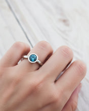 Load image into Gallery viewer, ATLANTIC Engagement Ring - Certified Ocean Sourced Diamond or Earth-Mined Blue Diamond Solitaire in 18ct Gold (Silver Unavailable)
