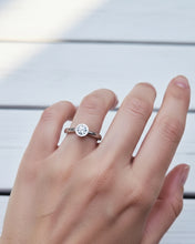 Load image into Gallery viewer, ATLANTIC Engagement Ring - GIA Certified Ocean Sourced Diamond Solitaire in 18ct Gold, 9ct Gold or Silver
