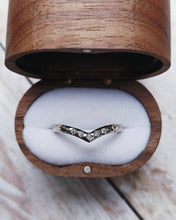 Load image into Gallery viewer, CAVERN Wedding Ring - Five Certified 1.3mm Ocean Sourced Diamonds (No Diamond Option Also Available) in 18ct Gold or Silver by South Jewellery
