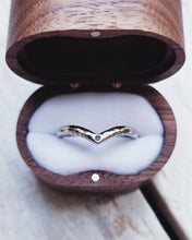 Load image into Gallery viewer, CAVERN Wedding Ring - One to Seven Round Sea Glass in 18ct Gold or Silver by South Jewellery
