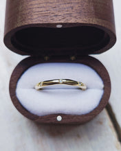 Load image into Gallery viewer, FLOW Wedding Ring - Eight Certified 1.3mm Ocean Sourced Diamonds in 18ct Gold, 9ct or Silver
