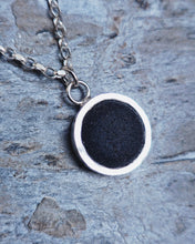 Load image into Gallery viewer, MERMAID Necklace - Pirate Black Sea Glass in Silver
